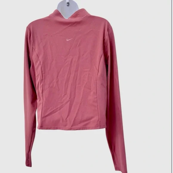 Nike Women's Zenvy Dri-Fit Full-Zip Long-Sleeve Top - Canyon Pink XL NWT - Picture 4 of 8